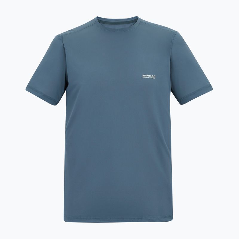 Tricou de trekking pentru bărbați REGATTA Mindoi Anti Insect china blue 5
