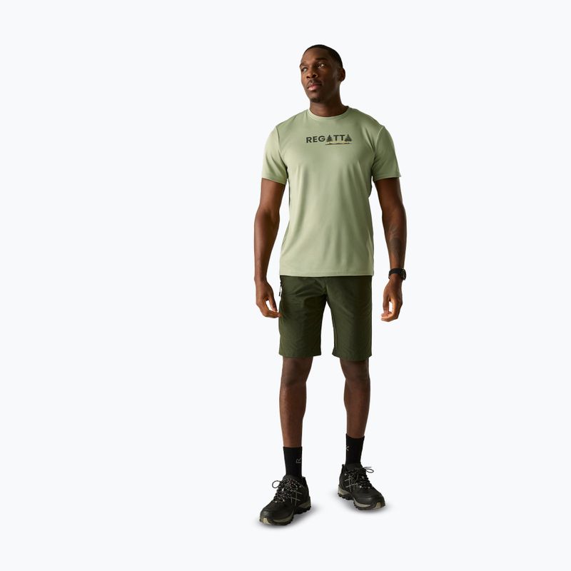 Tricou de trekking pentru bărbați REGATTA Fingal light sage 2