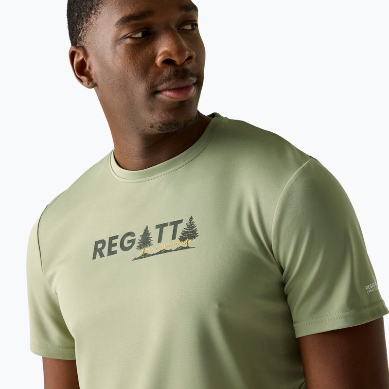 Tricou de trekking pentru bărbați REGATTA Fingal light sage 4