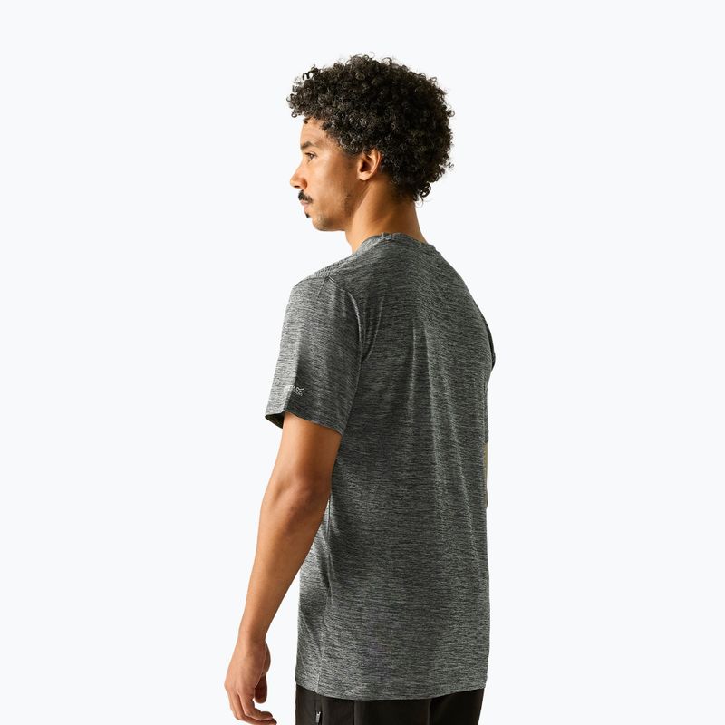 Tricou de trekking pentru bărbați REGATTA Fingal dark storm marl 3