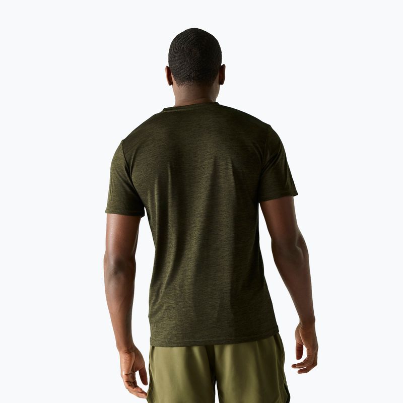 Tricou de trekking pentru bărbați REGATTA Fingal dark khaki marl 3