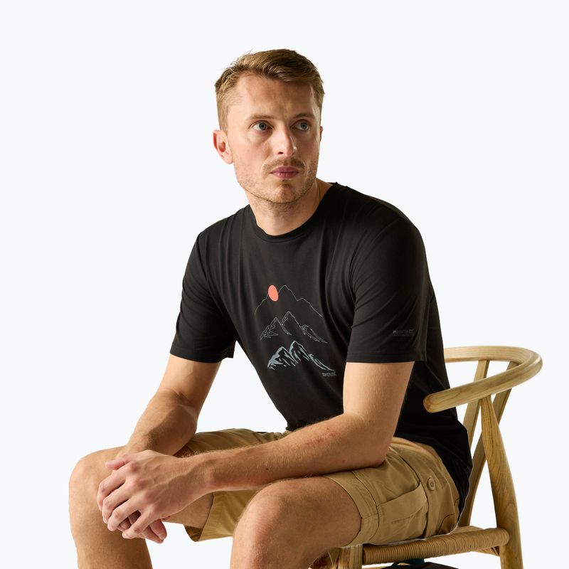Tricou de trekking pentru bărbați REGATTA Fingal Stretch black 4