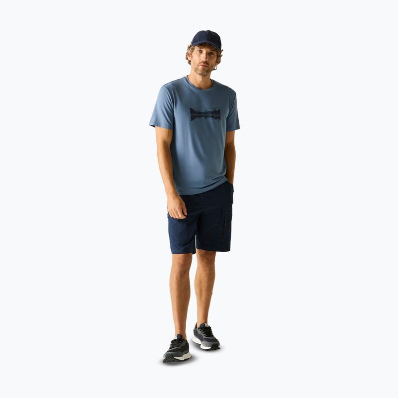 Tricou de trekking pentru bărbați REGATTA Fingal Stretch china blue 2
