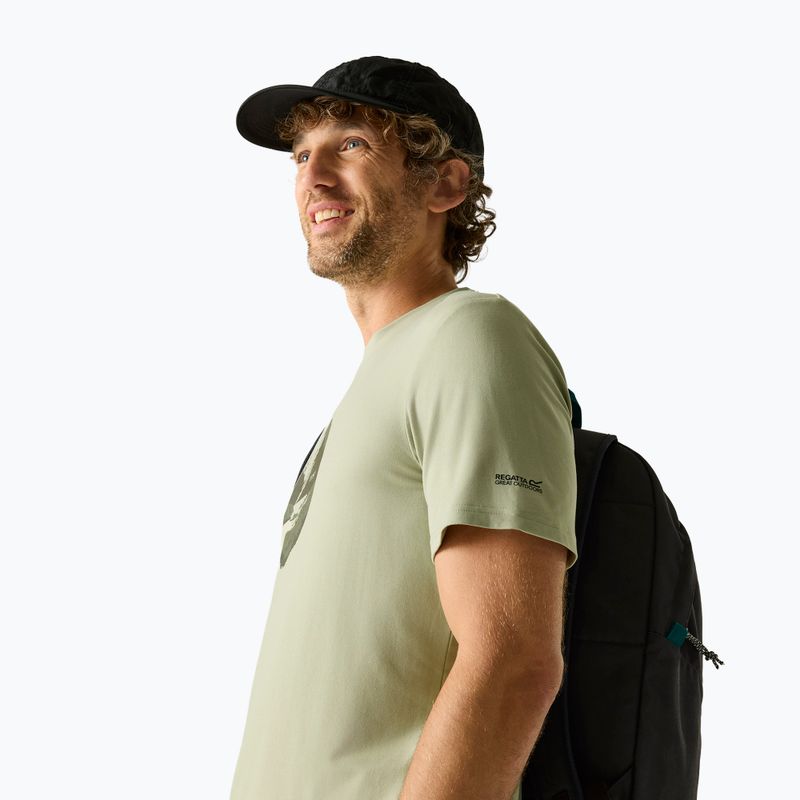 Tricou de trekking pentru bărbați REGATTA Fingal Stretch light sage 4
