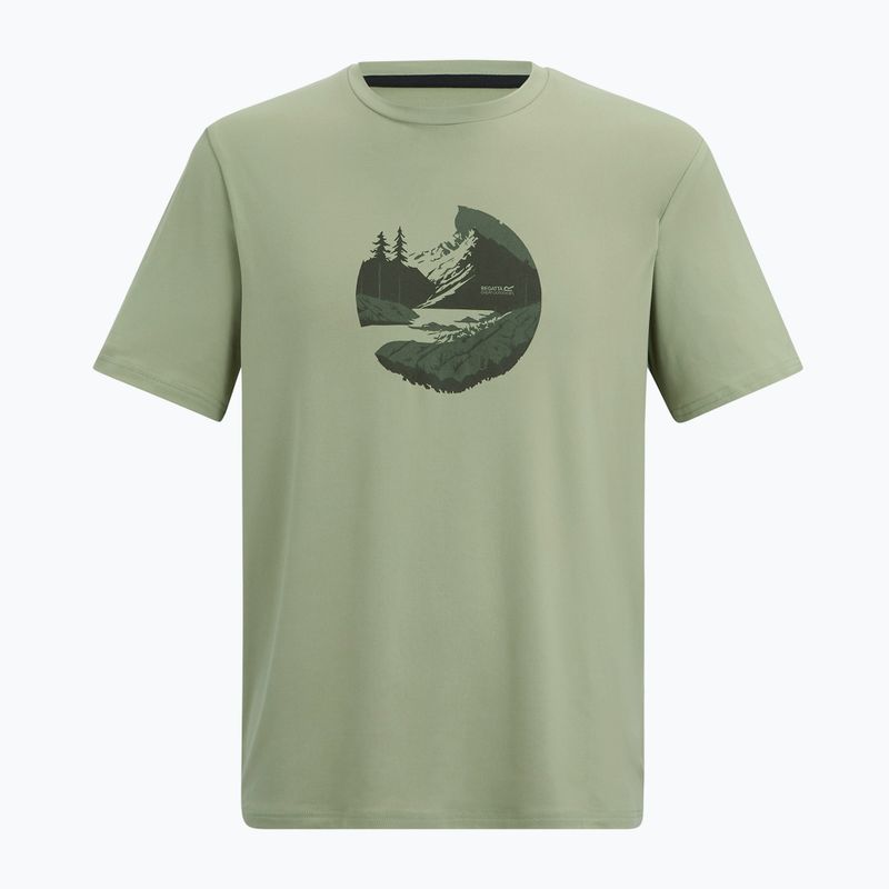 Tricou de trekking pentru bărbați REGATTA Fingal Stretch light sage 5