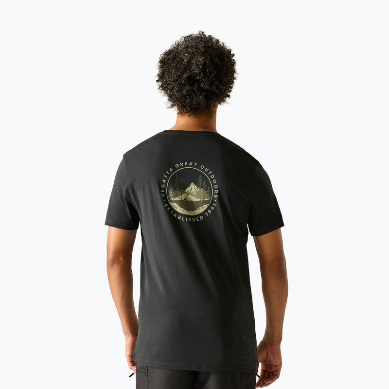 Tricou de trekking pentru bărbați REGATTA Breezed ash 3