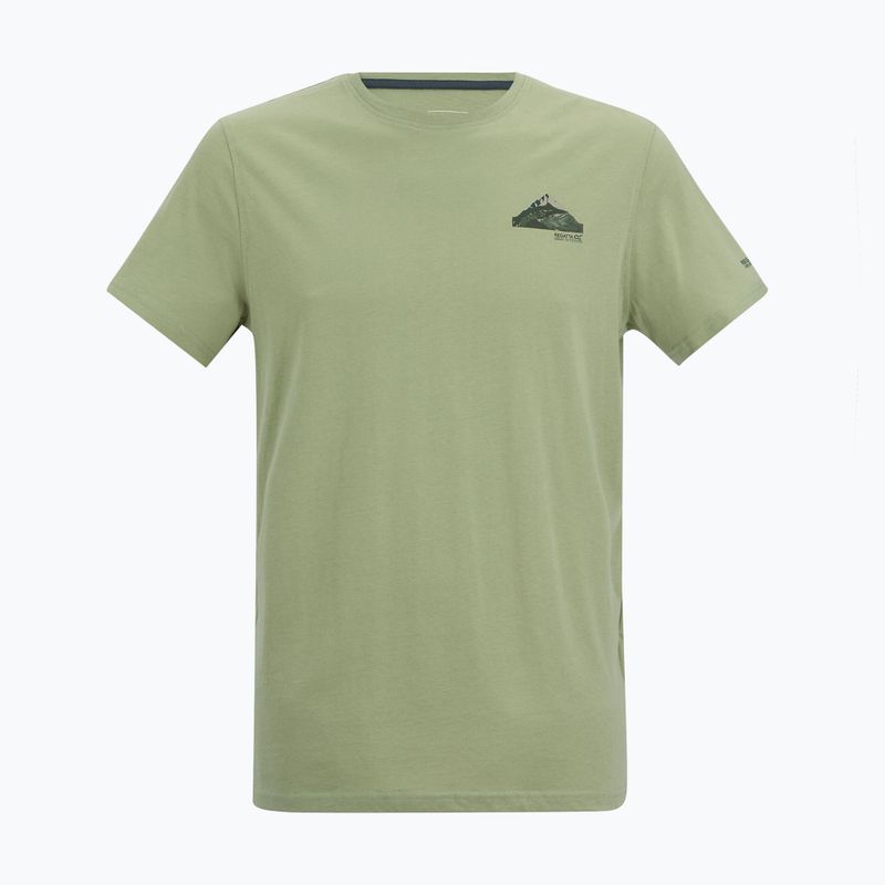 Tricou de trekking pentru bărbați REGATTA Breezed light sage 5