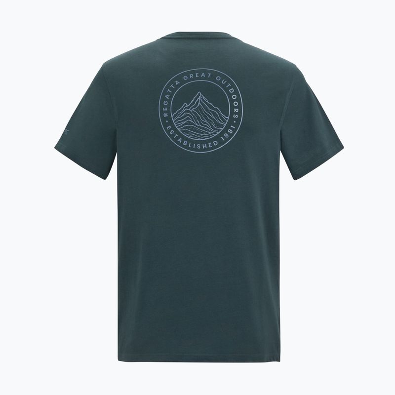 Tricou de trekking pentru bărbați REGATTA Breezed night sky 6