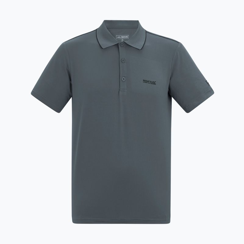 Tricou de trekking pentru bărbați REGATTA Polo Maverikstretch dark storm 5