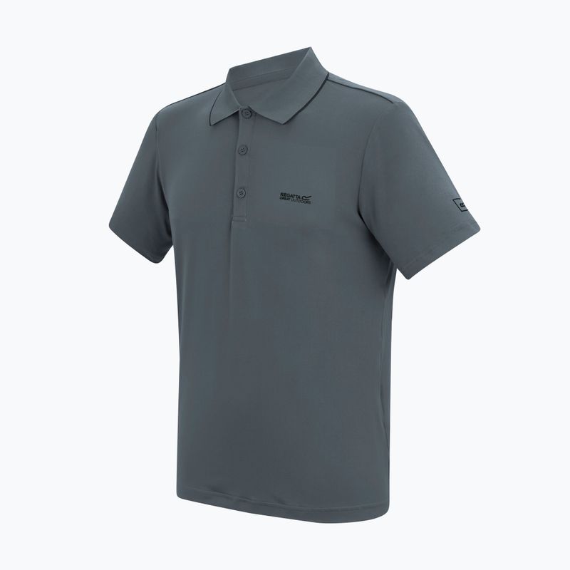 Tricou de trekking pentru bărbați REGATTA Polo Maverikstretch dark storm 7