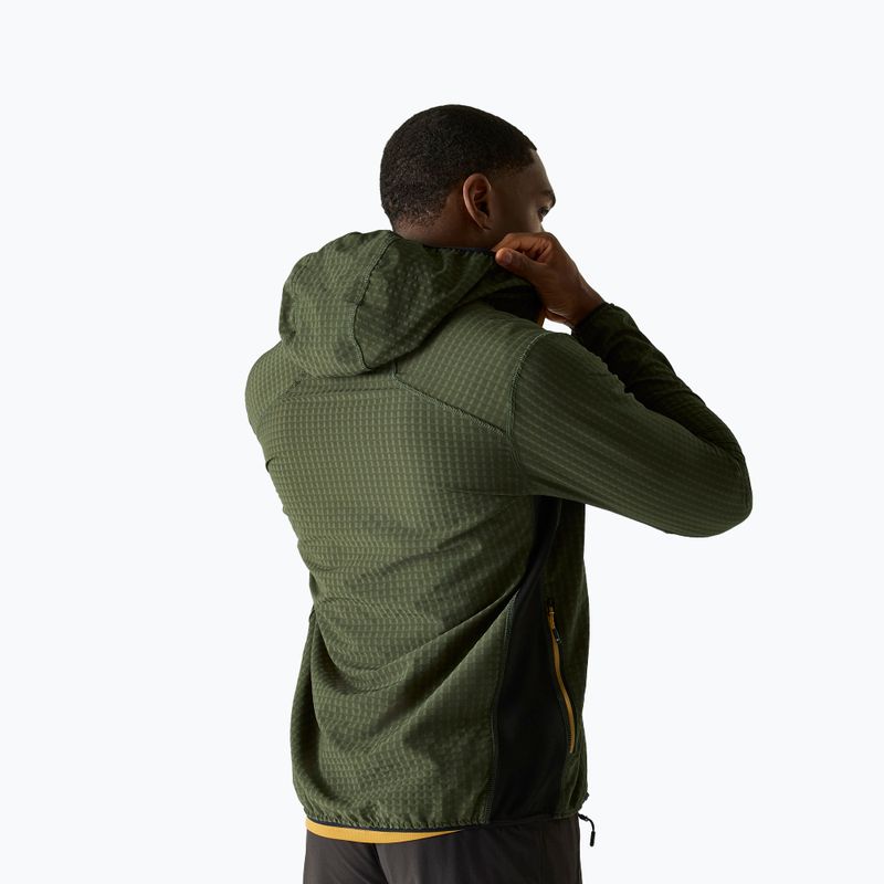 Bluză fleece pentru bărbați REGATTA Alven dark khaki/black 3