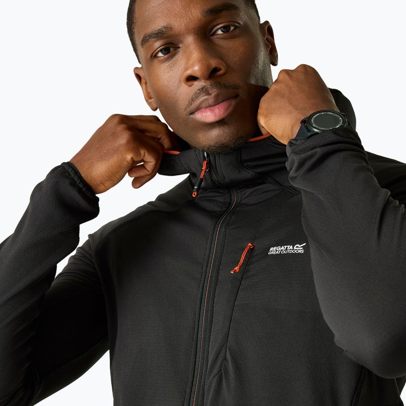 Bluză de trekking pentru bărbați REGATTA Kadley Midlayer black 5