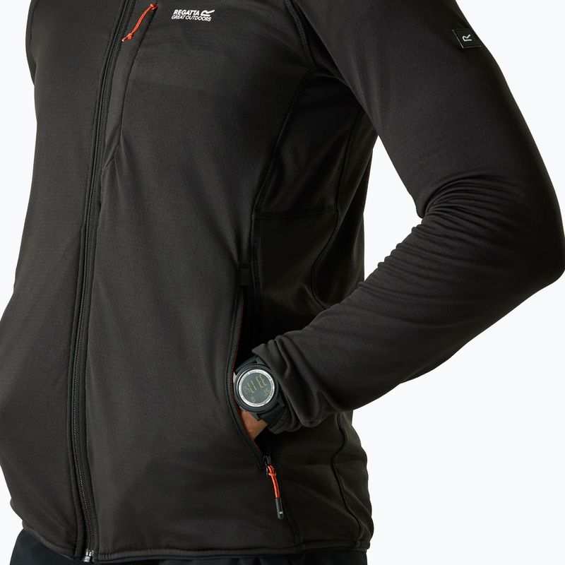 Bluză de trekking pentru bărbați REGATTA Kadley Midlayer black 6