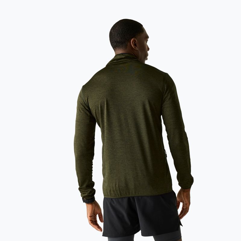 Bluză de trekking pentru bărbați REGATTA Hillden Midlayer dark khaki 3