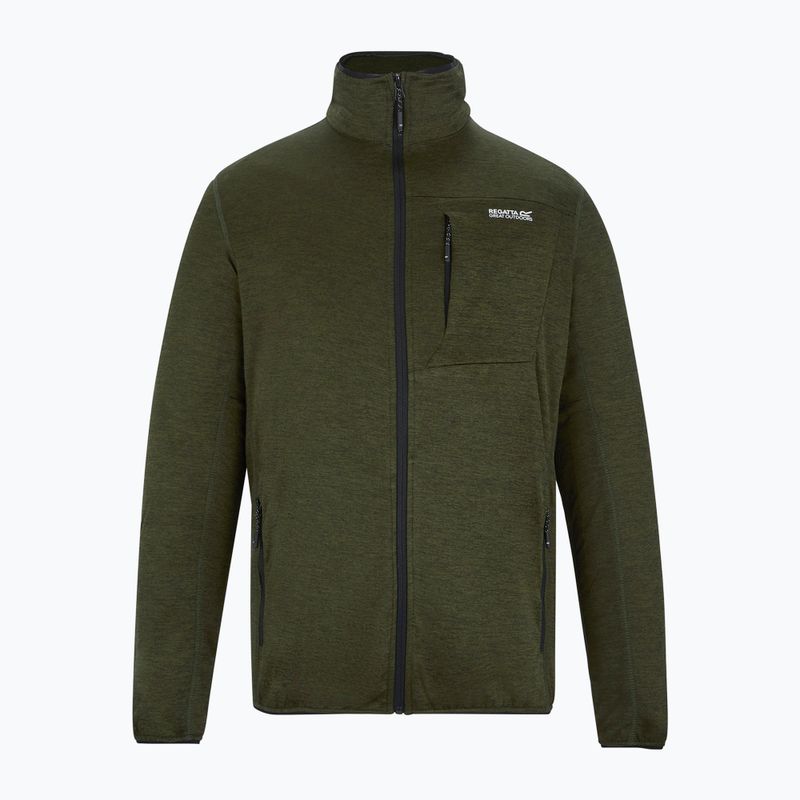Bluză de trekking pentru bărbați REGATTA Hillden Midlayer dark khaki 5