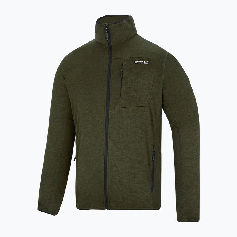 Bluză de trekking pentru bărbați REGATTA Hillden Midlayer dark khaki 7