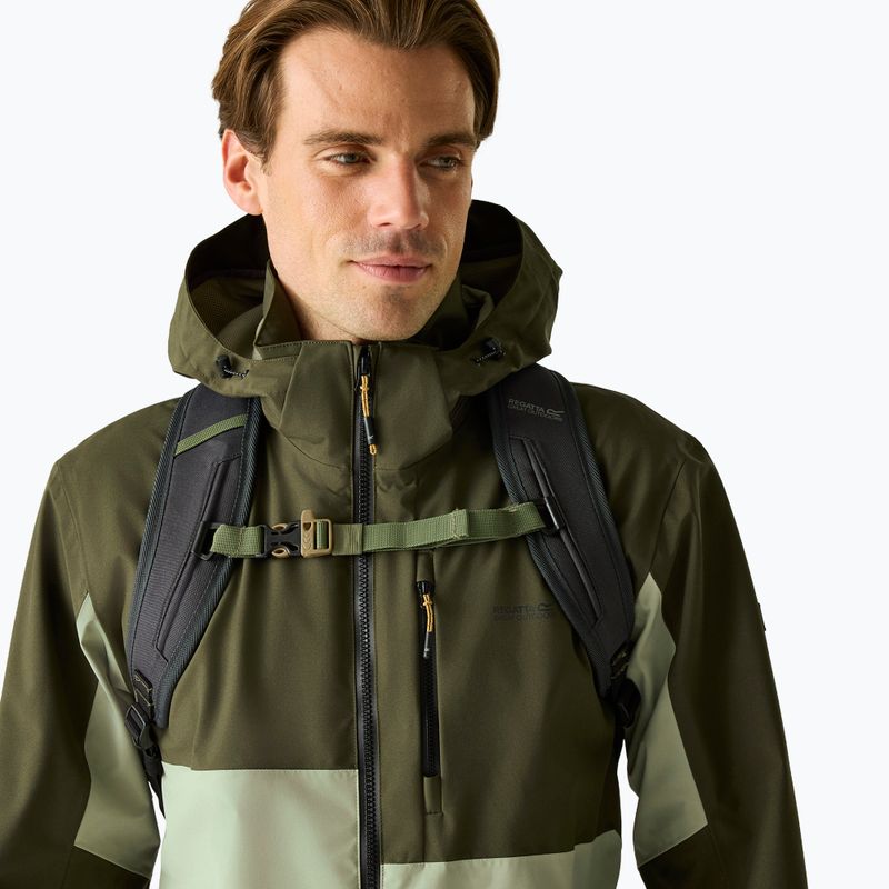 Geacă de ploaie pentru bărbați REGATTA Waterproof Shell Bosfield light sage/dark khaki 4
