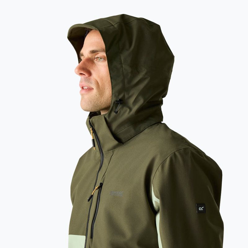 Geacă de ploaie pentru bărbați REGATTA Waterproof Shell Bosfield light sage/dark khaki 5