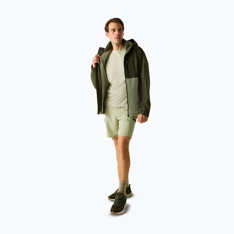 Geacă de ploaie pentru bărbați REGATTA Waterproof Shell Bosfield light sage/dark khaki 6