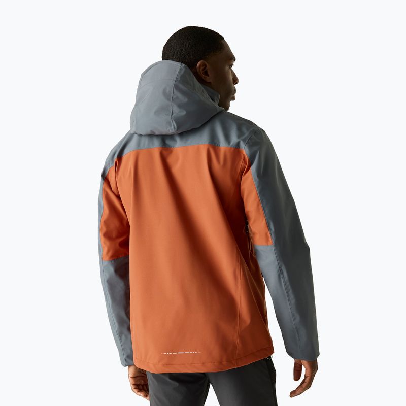 Geacă de ploaie pentru bărbați REGATTA Waterproof Shell Bosfield brick/dark storm 3