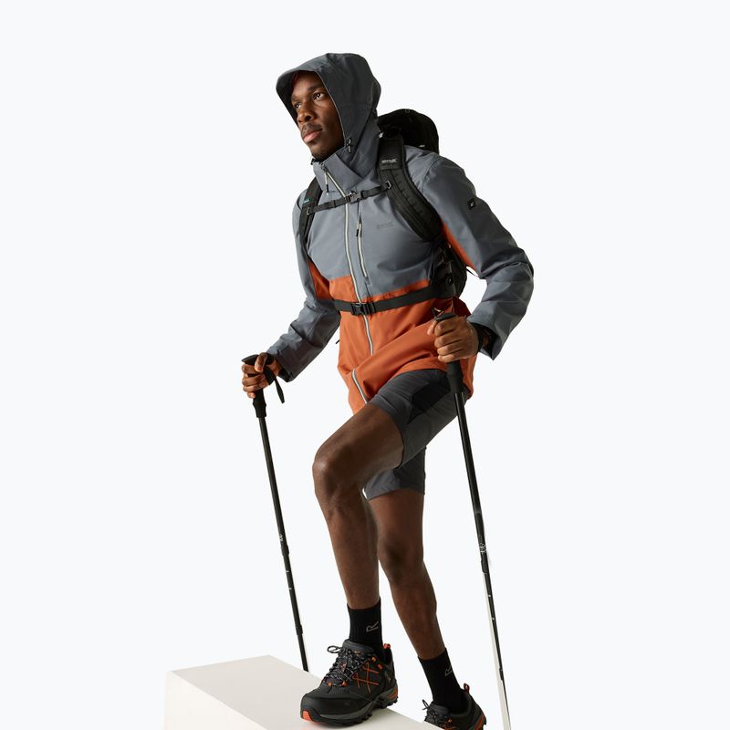 Geacă de ploaie pentru bărbați REGATTA Waterproof Shell Bosfield brick/dark storm 6