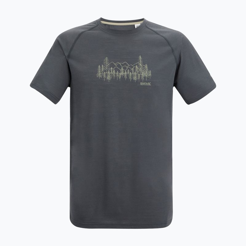 Tricou de trekking pentru bărbați REGATTA Escade dark storm 5