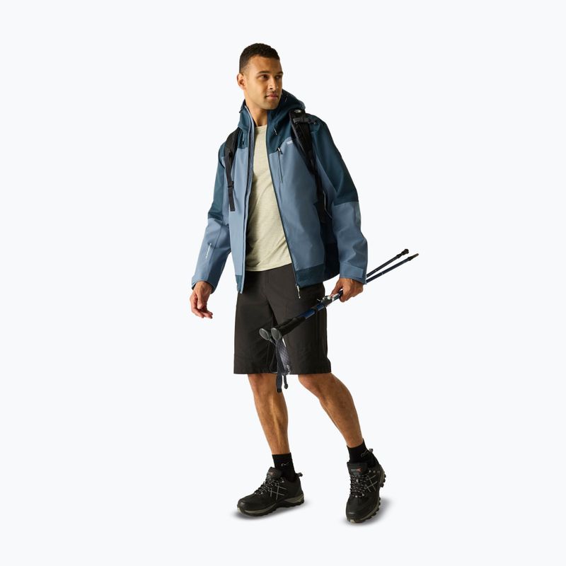 Geacă de ploaie pentru bărbați REGATTA Highton Stretch IV chine blue/night sky 2