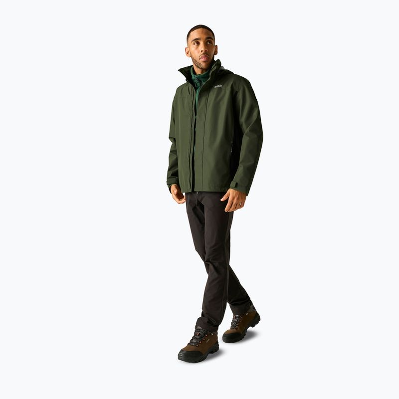 Geacă softshell pentru bărbați REGATTA Matt II dark khaki/black 2