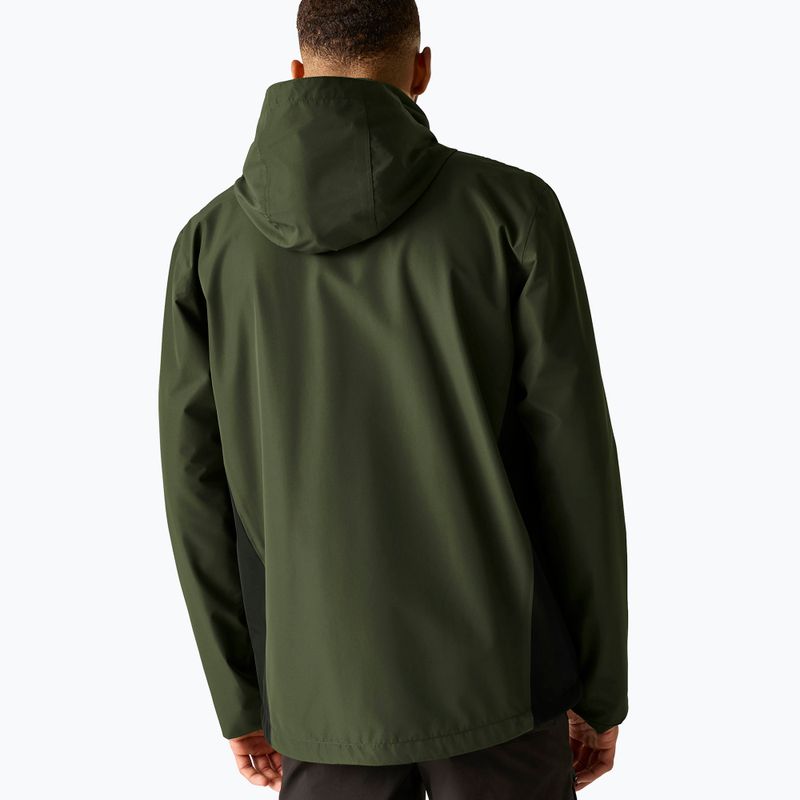 Geacă softshell pentru bărbați REGATTA Matt II dark khaki/black 3