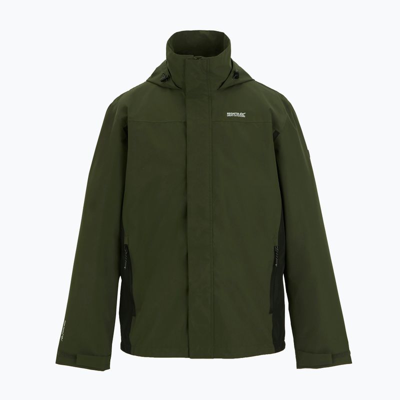 Geacă softshell pentru bărbați REGATTA Matt II dark khaki/black 8