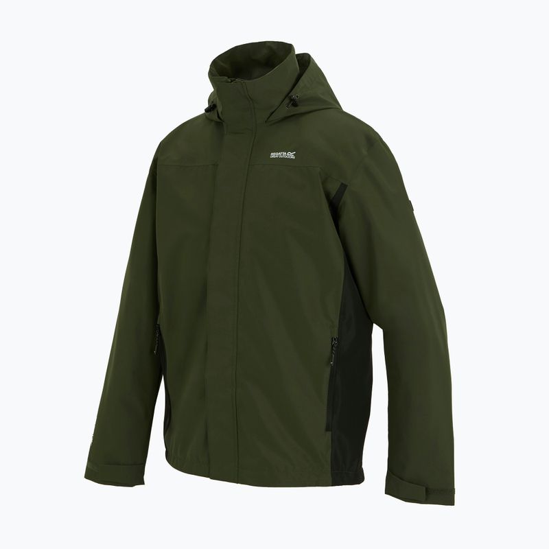Geacă softshell pentru bărbați REGATTA Matt II dark khaki/black 10