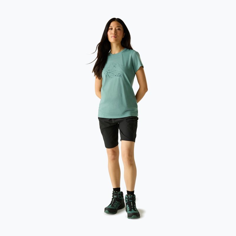 Tricou de trekking pentru femei REGATTA Escade ivy moss 2