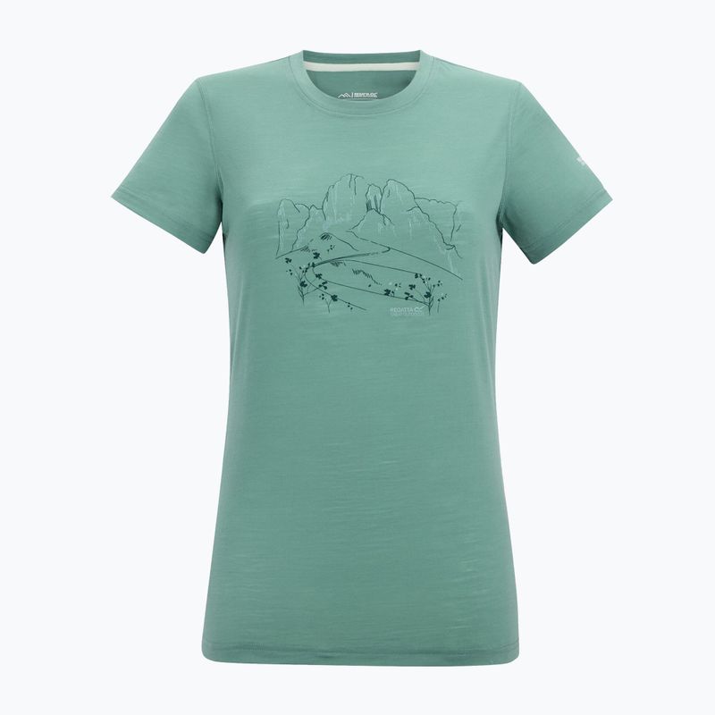 Tricou de trekking pentru femei REGATTA Escade ivy moss 5