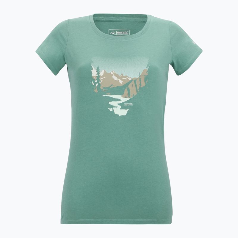 Tricou de trekking pentru femei REGATTA Breezed ivy moss 6