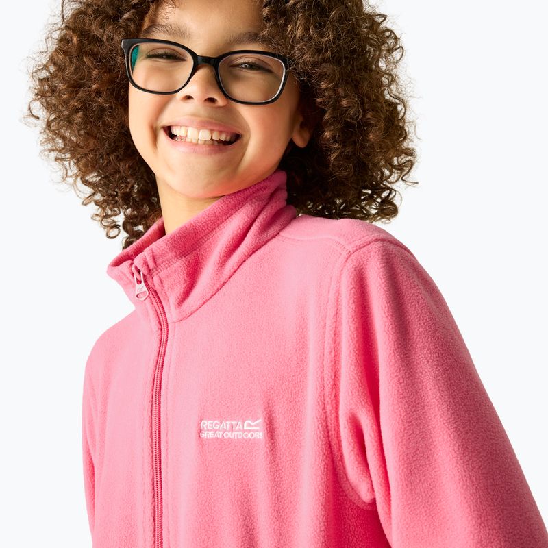 Bluză fleece pentru copii REGATTA King II pink lemonade 5