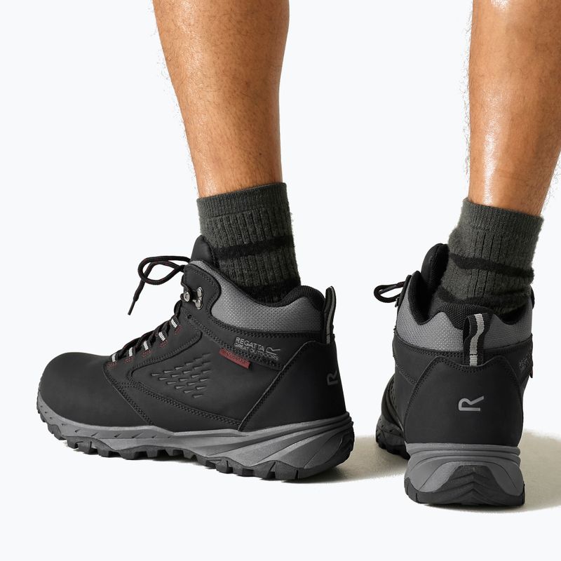 Încălțăminte de trekking pentru bărbați REGATTA Amble Boot Waterproof black/riored 6