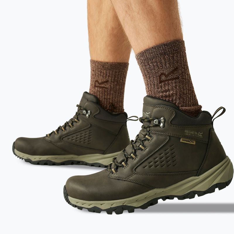 Încălțăminte de trekking pentru bărbați REGATTA Amble Boot Waterproof peat/tan 5