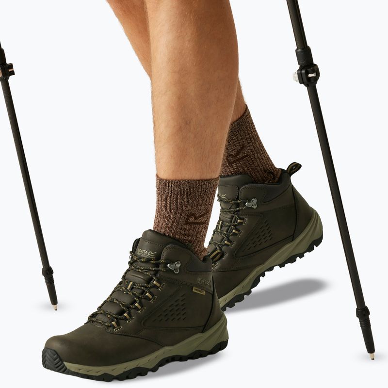 Încălțăminte de trekking pentru bărbați REGATTA Amble Boot Waterproof peat/tan 6