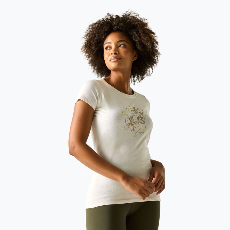 Tricou de trekking pentru femei REGATTA Breezed barley white