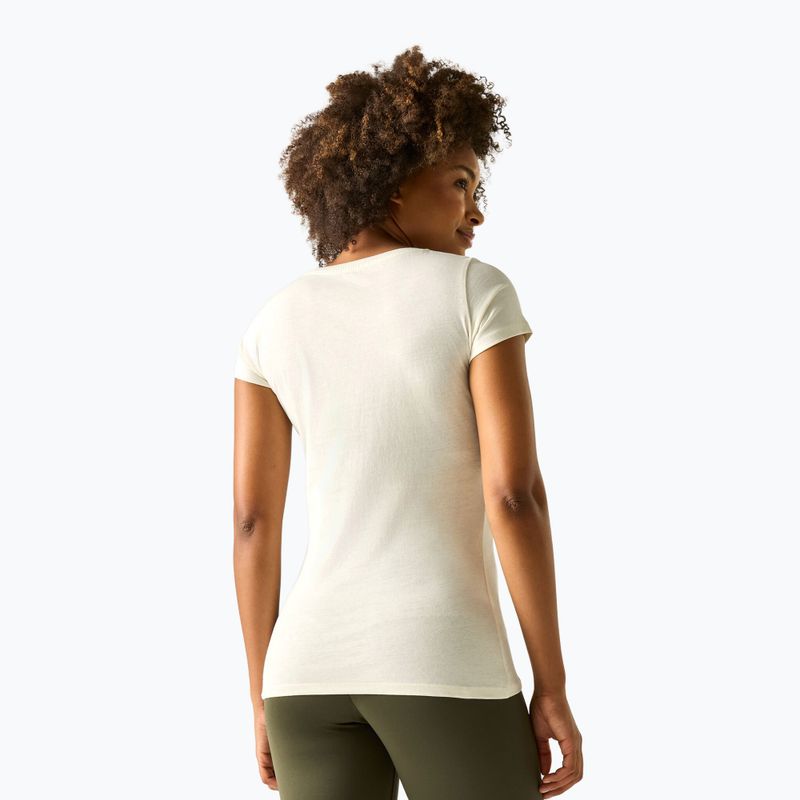 Tricou de trekking pentru femei REGATTA Breezed barley white 3