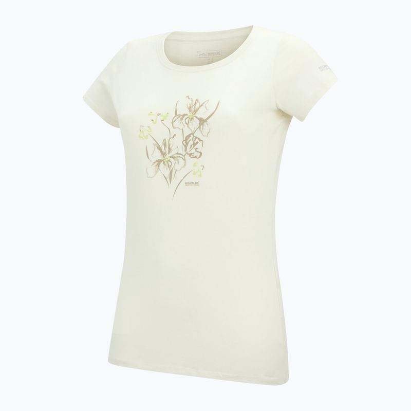 Tricou de trekking pentru femei REGATTA Breezed barley white 8