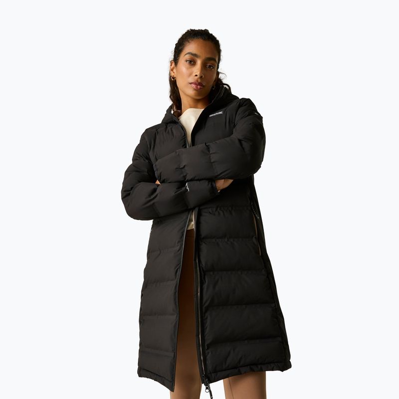 Palton căptușit pentru femei REGATTA Altoro Thermal Long black/mocha 5