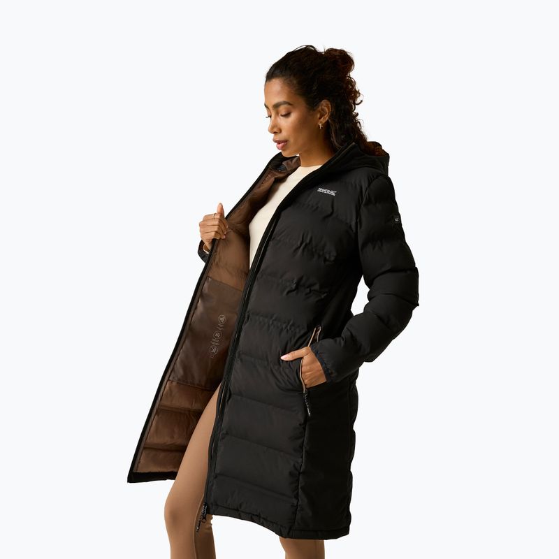 Palton căptușit pentru femei REGATTA Altoro Thermal Long black/mocha 7