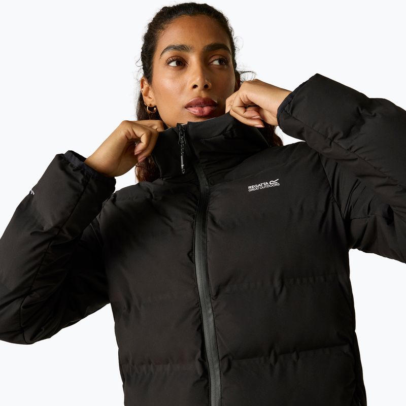 Palton căptușit pentru femei REGATTA Altoro Thermal Long black/mocha 8