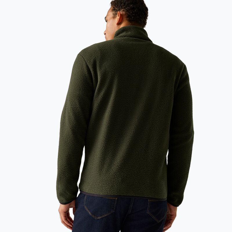Bluză fleece pentru bărbați REGATTA Frankie Borg dark khaki/black 3