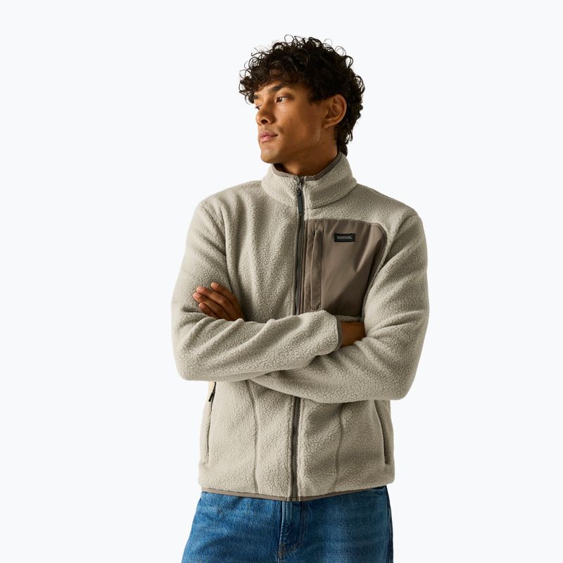 Bluză fleece pentru bărbați REGATTA Frankie Borg abbeystone/smokey olive 4