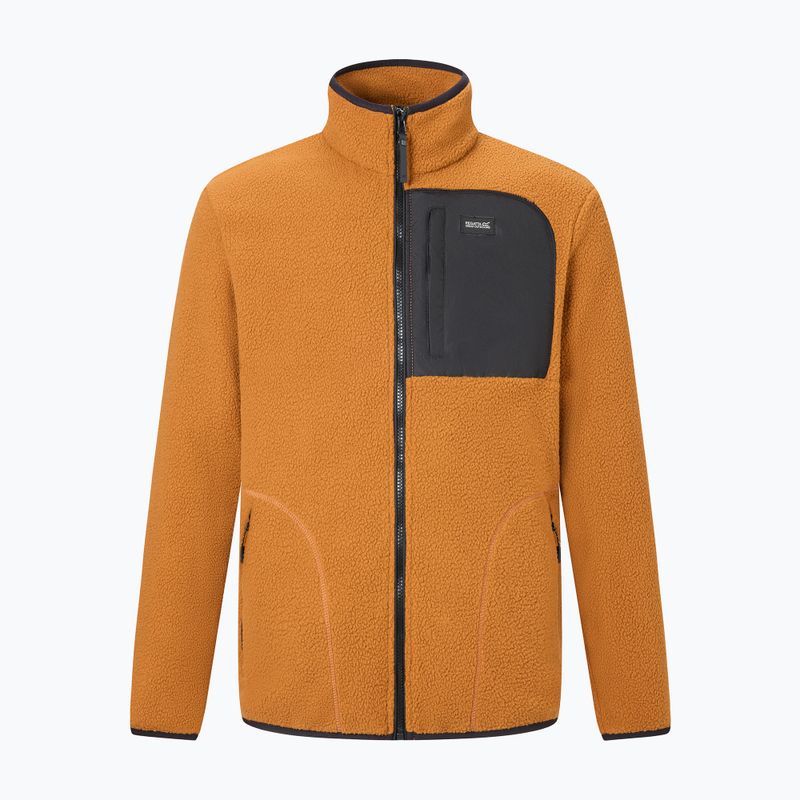 Bluză fleece pentru bărbați REGATTA Frankie Borg rich tan/black 7