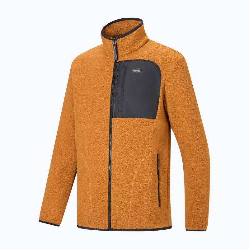 Bluză fleece pentru bărbați REGATTA Frankie Borg rich tan/black 9