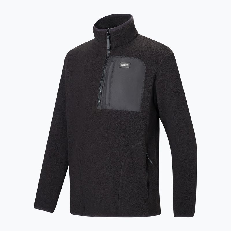 Bluză fleece pentru bărbați REGATTA Frankie Borg Half Zip black/black 10