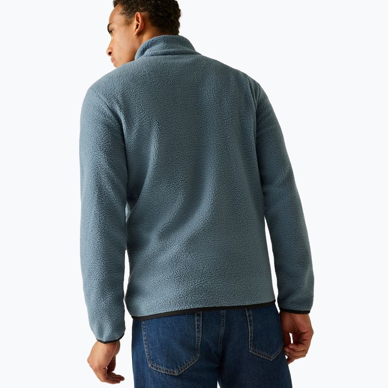 Bluză fleece pentru bărbați REGATTA Frankie Borg Half Zip grey mirage/black 4